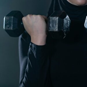 Woman Lifting a Dumbbell
